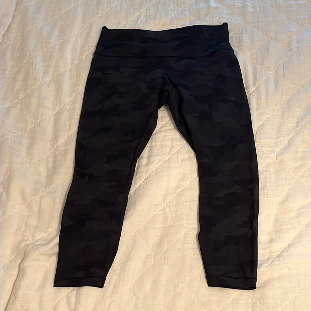 lululemon athletica Black Camo Leggings